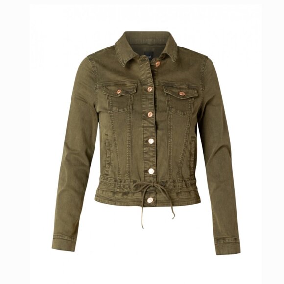 Yest Jackets & Blazers - NWOT Yest Oriande  Denim Jacket - Army Green - Size 8